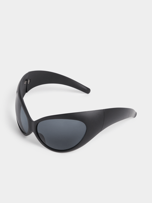 The FIX Women's Black Bubble Cat Eye Sunglasses