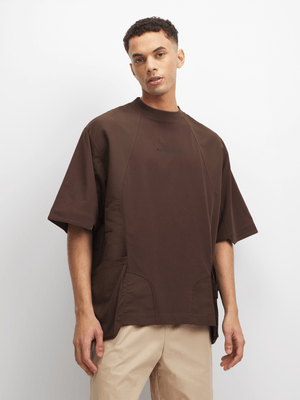 Anatomy Men's Pocket Combo Brown T-Shirt