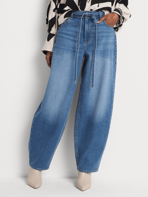 FF Denim Barrel Leg Jeans