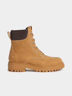 Lace Up Worker Boots
