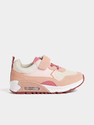 Exact Younger Girl's Pink & Natural Colourblock Sneakers