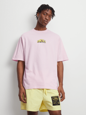 The FIX Men's Pink Spongebob & Patrick Graphic Top