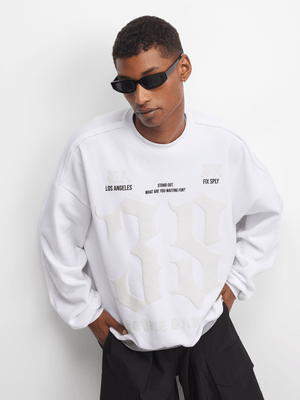 The FIX Men's White Sweat Top