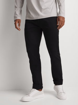 Fabiani Men's Smart Black 5 Pocket Trousers
