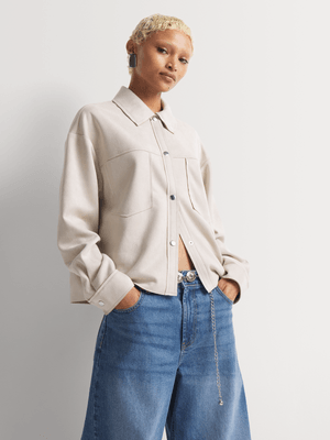 Faux Suede Short Shacket