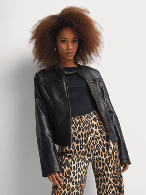 Y&G Pleather Motor Jacket