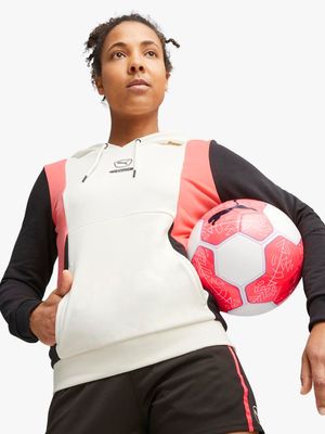 Puma Womens Queen White Football Hoodie