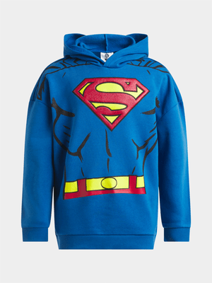 Jet Older Boys Blue Superman Active Top
