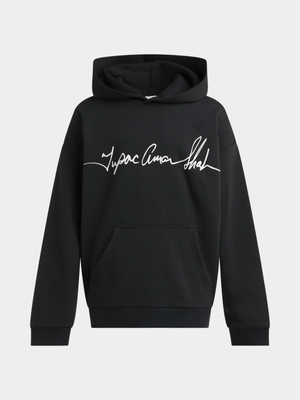 Jet Teen Boys Black Tupac Oversized Active Top