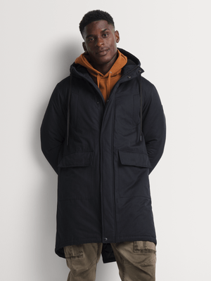 Markham Men's Black Parka Jacket
