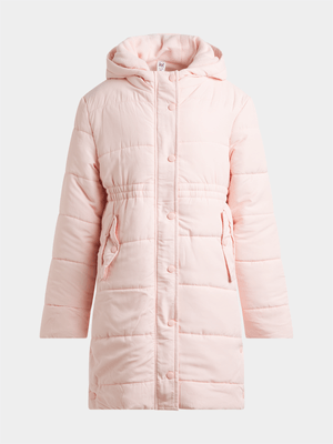 Jet Older Girls Pink Longine Puffer Jacket