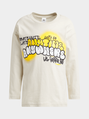Jet Younger Boys Stone Graphic T-Shirt