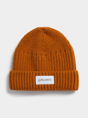 Archive Unisex Micro Brown Beanie