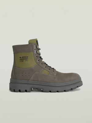 G-Star Men's Aaron Lace Mid M Promo Grey/Olive Boots