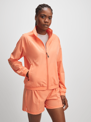 TS Womens Technical Zip Through Orange Jacket