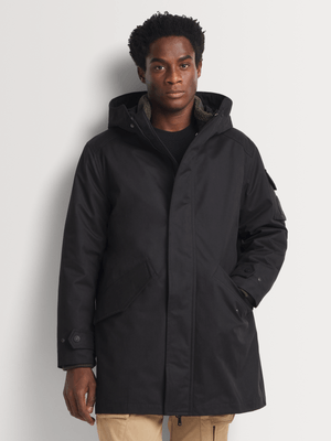 Fabiani Men's Black 3-in-1 Parka Jacket