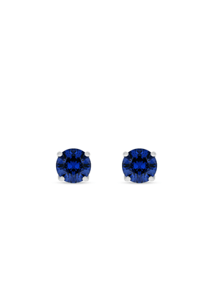 Sterling Silver Purple Cubic Zirconia Stud Earrings