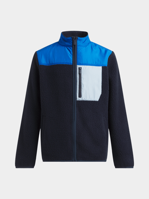 TS Boys Borg Navy Jacket