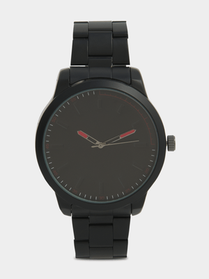 Exact Men's Black Metal Link Watch