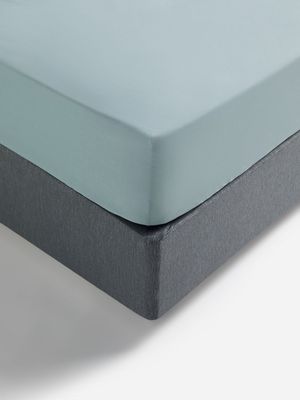Jet Home Blue Poly Cotton Fitted Sheet Single