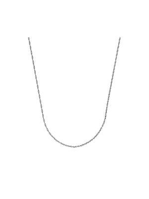 Sterling Silver Thin Rope Necklace