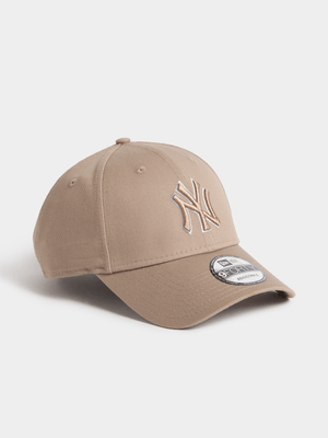 New Era Unisex 9FORTY New York Yankees MLB Otline Brown Cap