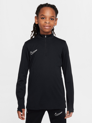 Nike Boys Dri-Fit Academy 25 1/4 Zip Black/White Drill Top