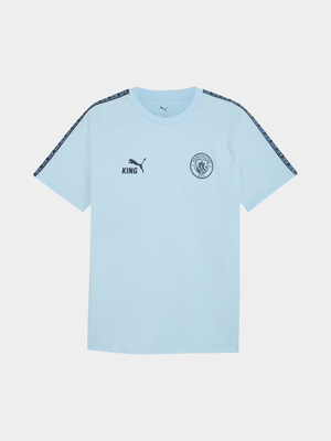 Puma Mens Manchester City King Light Blue Tee