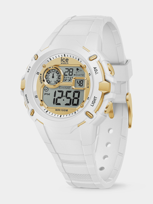 Ice Digit Explorer Magical White Gold Silicone Watch