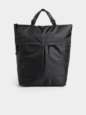 Markham Men's Ripstop Black Shopper Bag