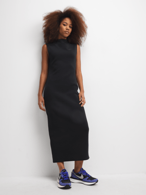 Nike Women's Nsw Tech Fleece Black Slim Maxi Tank Dress