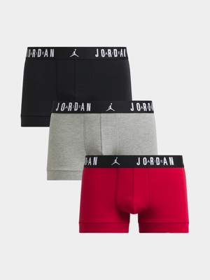 Jordan Men's 3 Pack Flight Multicolour Trunks