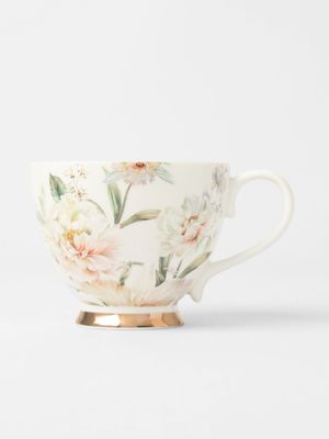 @home Floral Mug White 400ml