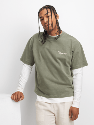 Yarns Men's Resort Green T-Shirt