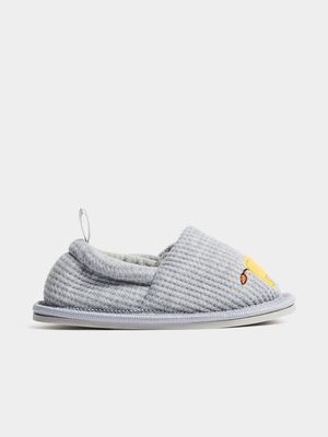 Jet Baby Boys Grey Waffle Slippers