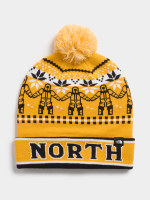 The North Face Unisex Yellow Ski Beanie