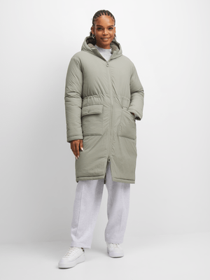 Exact Women's Fatigue Crinkle Puffer Coat