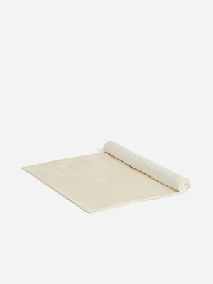 Jet Home Damask Embossed Bone White Blanket 150x180cm