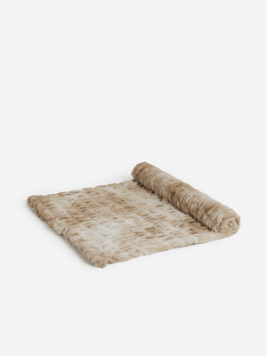Jet Home Faux Fur Tie Dye Blanket 200x200cm