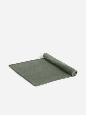 Jet Home Seagreen Fleece Throw 125x150cm