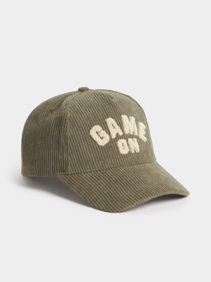 Jet Teen Boys Fatigue Game On Corduroy Cap