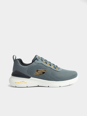 Mens Skechers Sketch-Air Dynamight 2.0 Green/White Sneaker