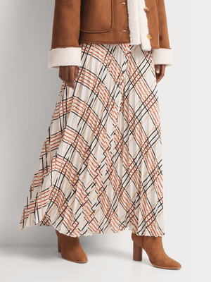 Pleated Maxi Skirt