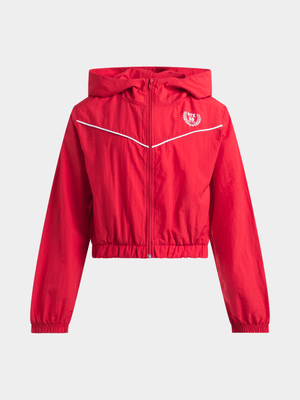 Jet Teen Girls Red Zip Through Active Top