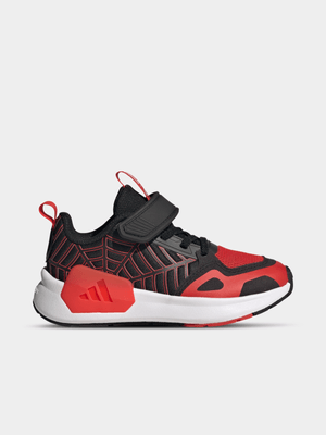 adidas Junior Grade-School Spider Runner Black/Red/White Running Shoes