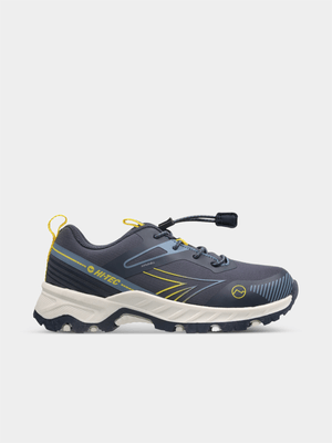 Hi-Tec Junior Grade-School Monarch Navy/Yellow/White Running Shoes