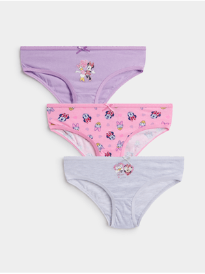 Jet Younger Girls Lilac/Pink 3 Pack Minnie & Daisy Bikini