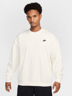 Nike Men's Club Fleece Sail Oversized Sweat Top