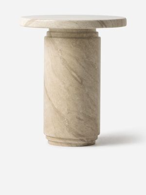Miya Side Table Round Tall Ivory 45cm