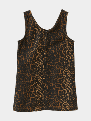 Cotton On Kids Brown Girl Penelope Pinafore